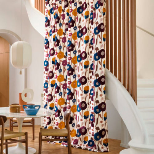 Möbelstoff - MANALI     - CASAMANCE - für Vorhänge / Blumenmotive / Polyester