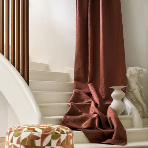 Möbelstoff - HIMA  - CASAMANCE - für Vorhänge / einfarbig / Polyester
