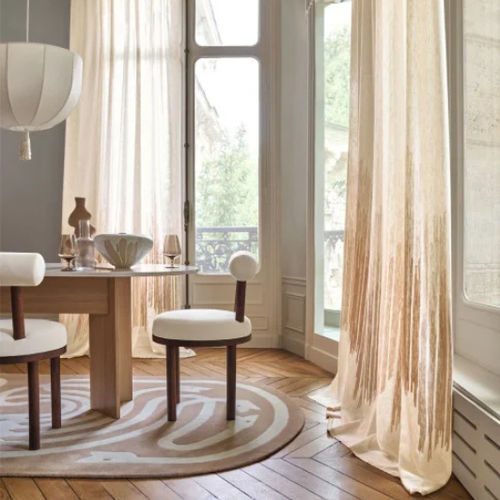 Vorhangstoff - EREMURE  - CASAMANCE - Motiv / Polyester / Baumwolle