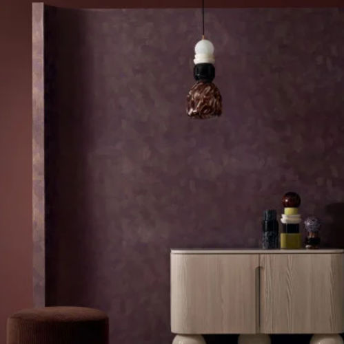 Moderne Tapete - BERENICE  - CASAMANCE - Vinyl / Motiv / Metallefekt