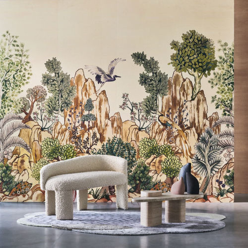 Innenwandverkleidung - HANG MUA  - CASAMANCE - Sisal / Digitaldruck / Stoffoptik