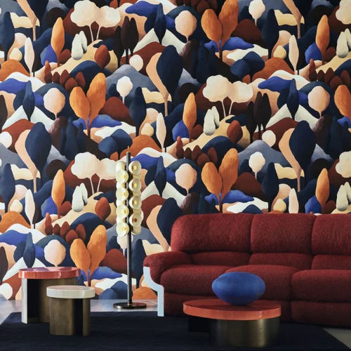 Innenwandverkleidung - ORÉE  - CASAMANCE - Samt / Polyester / bedruckt