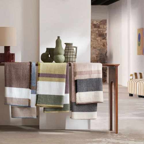 Baumwolle-Plaid - TALIE  - CASAMANCE - Leinen / Polyester