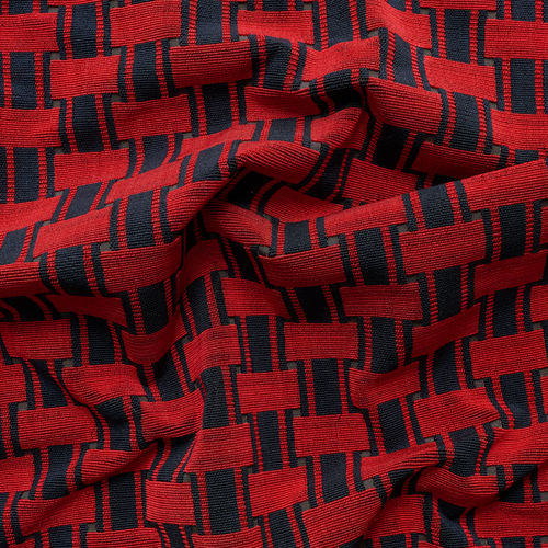 Möbelstoff - ZADE   - SAHCO - geometrisches Muster / Polyester / Baumwolle