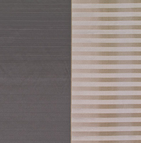 Vorhangstoff - VELONA - SAHCO - Streifenmuster / Polyester / Trevira CS®