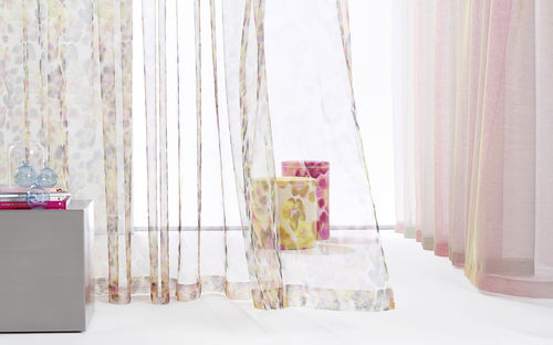 Blumenmotive-Gardine - FLEUR - SAHCO - Polyester / Trevira CS® / feuerfest