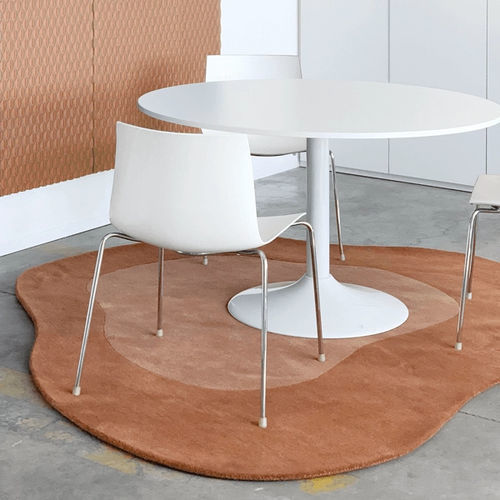 Moderner Teppich - Sjette - casalis - einfarbig / Wolle / Tencel®