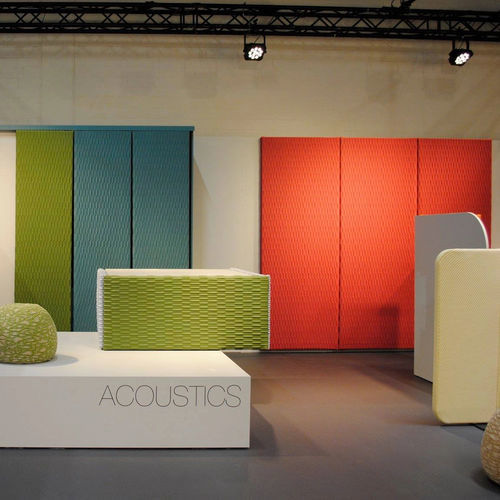 AkustikWandpaneel LEEVN casalis hängend / für Raumteiler / Stoff
