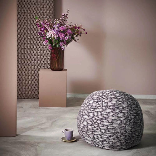 Modernes Sitzkissen - EARTH - casalis - Wolle / Merinowolle / rund