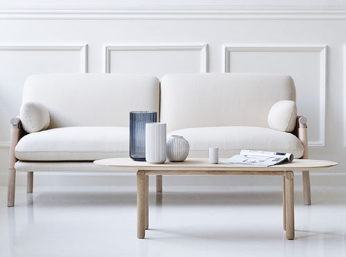 Moderner Couchtisch - SAVANNAH: EJ 880 - Erik Jørgensen - Holz / oval / für professionellen Einsatz