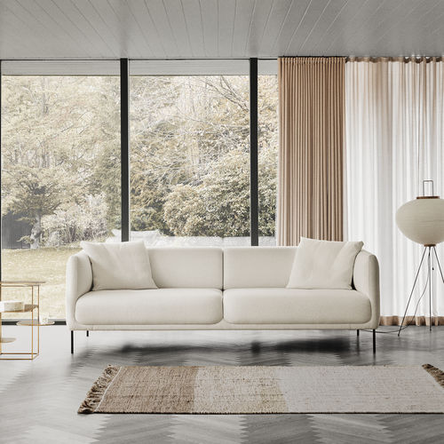 Modernes Sofa - KONAMI - Erik Jørgensen - Stoff / Leder / mit Kissen