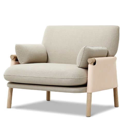 Moderner Sessel - SAVANNAH : EJ 880 - Erik Jørgensen - Leder / Stoff / Holz