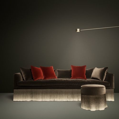 Modernes Sofa - Amami - moooi - Stoff / mit Armlehnen / mit abnehmbarem Kissen