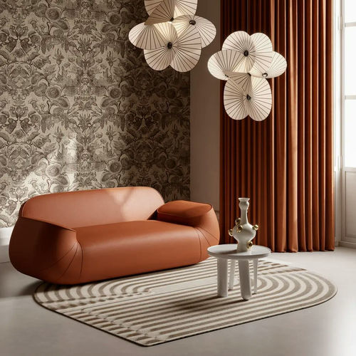 Modernes Sofa - Big George - moooi - Stoff / Leder / mit Armlehnen