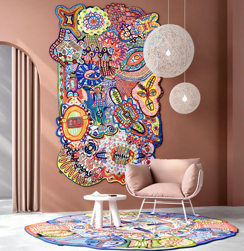 Moderner Teppich - LinesLinesLines - moooi - Motiv / PP / aus PA
