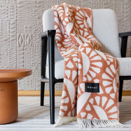 Wolle-Decke - Woodblock Beetle - moooi
