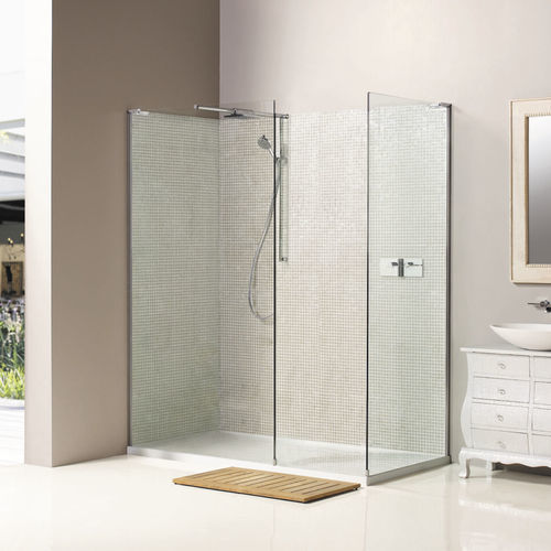 Begehbare Duschkabine - NWPC - matki showering - Glas / stationär / für Eckeinbau