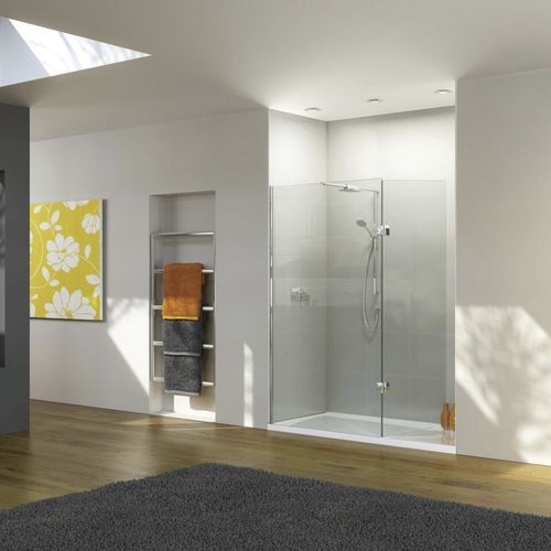 Begehbare Duschkabine - NWSR - matki showering - Glas / mit Pendeltür / für Nischen
