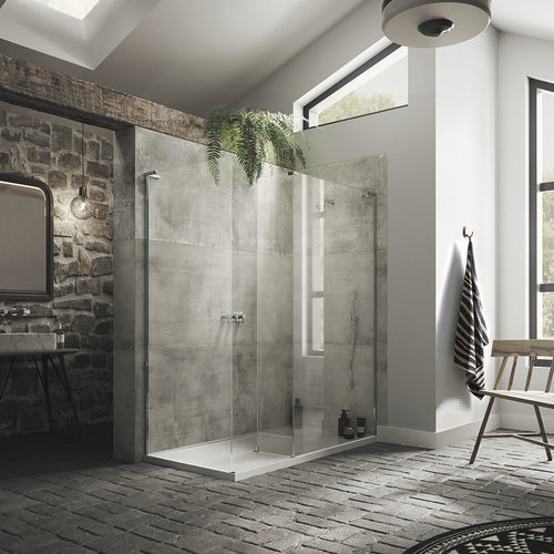 Glas-Duschkabine - NWCC - matki showering - faltbar / für Eckeinbau / für Privatgebrauch