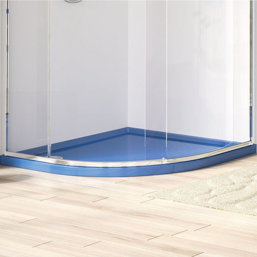 Duschtasse für Eckeinbau - ULC - matki showering - gebogen / erhöht / Keramik