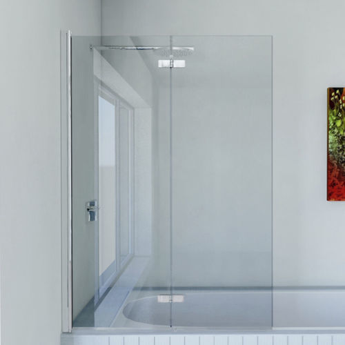 Faltbarer Badewannen-Duschwand - EFB - matki showering - umkehrbar / Hartglas / 1 Paneel