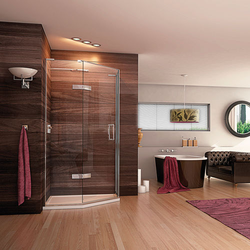 Einflügelige Duschwand - EPQ - matki showering - für Eckeinbau / für Eckeinbau / Hartglas