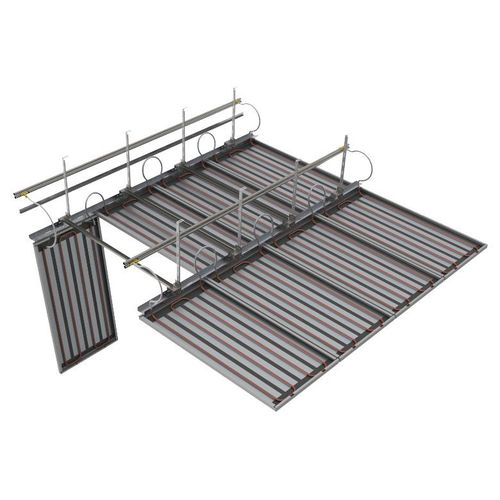 Metallzwischendecke - PLAFORAD N - FRACCARO - Platten / mit Wärmestrahlung / mit verdeckter Struktur