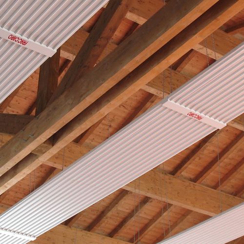 Elektrisches Heizpaneele - WATERSTRIP - FRACCARO - deckenmontiert / weiß