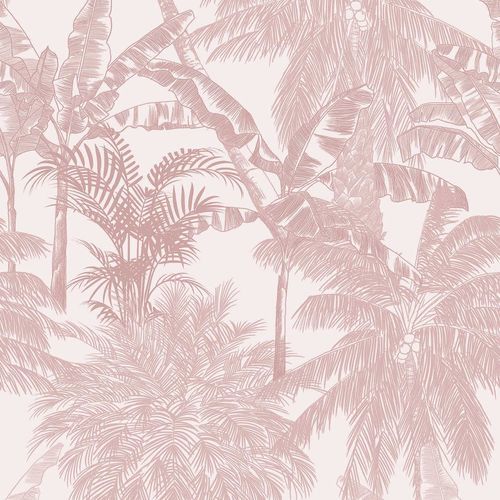 Moderne Tapete - PALMS QUARZO - Coordonné - Vinyl / Naturmotiv / Tapetenoptik