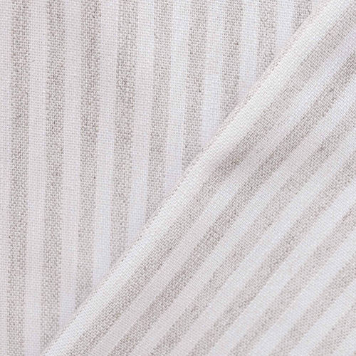Vorhangstoff - Tribal White - Coordonné - Streifenmuster / Baumwolle / Leinen
