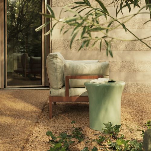 Moderner Couchtisch - FUN–GO - Kristalia - Polymer / Polymer / rund