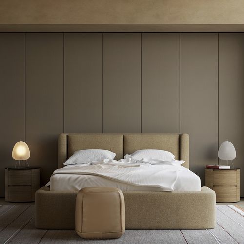 Doppelbett - DIMORA - Kristalia - modern / Polster / Kopfteil