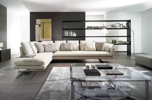 Ecksofa - MENFIS - CasaDesùs - modern / Stoff / weiß