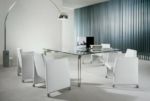 Moderner Sessel - SOHO - CasaDesùs - Stoff / mit Rollen