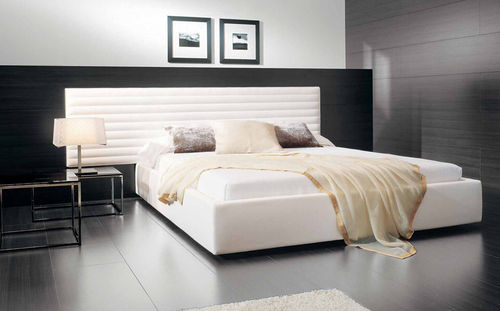 Doppelbett - ALMA - CasaDesùs - modern / Polster / Holzfurnier