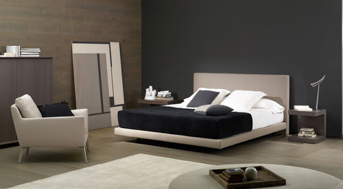 Doppelbett - VERONA - CasaDesùs - modern / Polster / Leder
