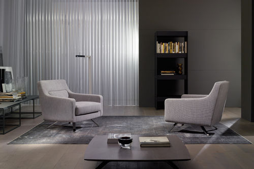 Moderner Sessel - MEMORY - CasaDesùs - Stoff / Contract / drehbar