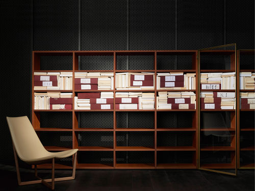 Modernes Regal - SYSTEM VETRINA - Porro - Holz / von Piero Lissoni