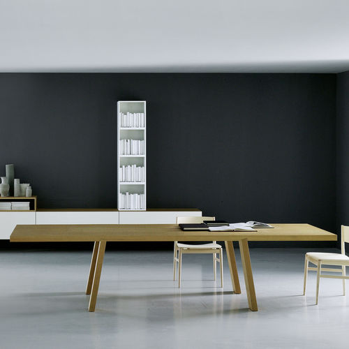 Moderner Tisch - MINIMO LIGHT  - Porro - Holz / rechteckig / von Piero Lissoni