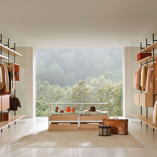 Moderne Vitrine - ACQUARIO - Porro - Metall / Glas / Holz