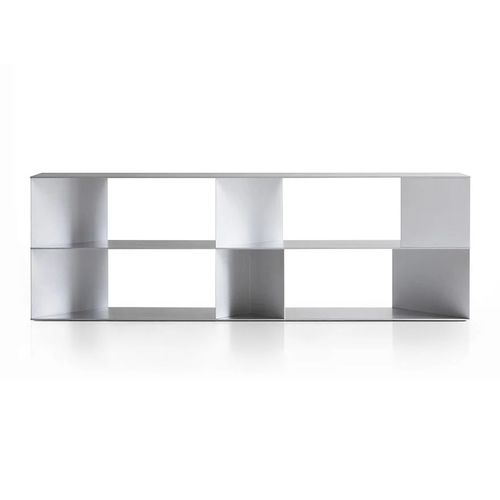 Modernes Bücherregal - RYO - Porro - Contract / Aluminium / mit Stauraum