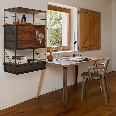 Moderner Tisch - GRÀCIA - Mobles 114 editions - Sperrholz / Gestell aus Holz / rechteckig