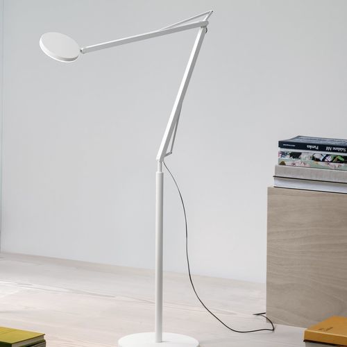Stehleuchte - TC56-2 - GRAU - Aluminium / modern / mit Kabel