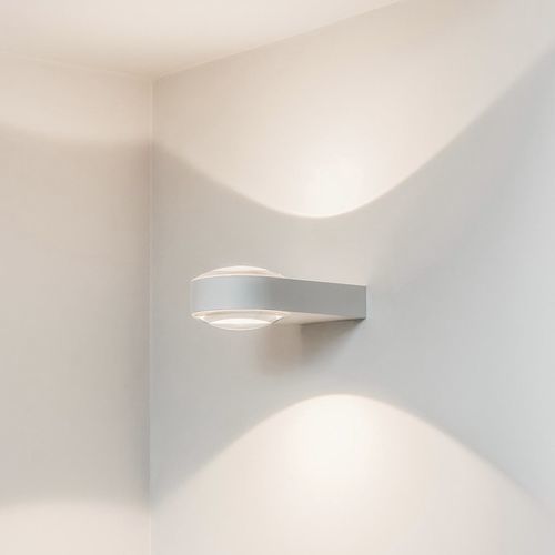 Moderne Wandleuchte - Globe Wall 12 - GRAU - für den Innenraum / Aluminium / rund