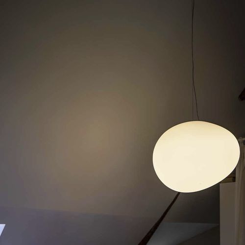 Hängelampe - GREGG - FOSCARINI - lackiertes Metall / geblasenes Glas / modern