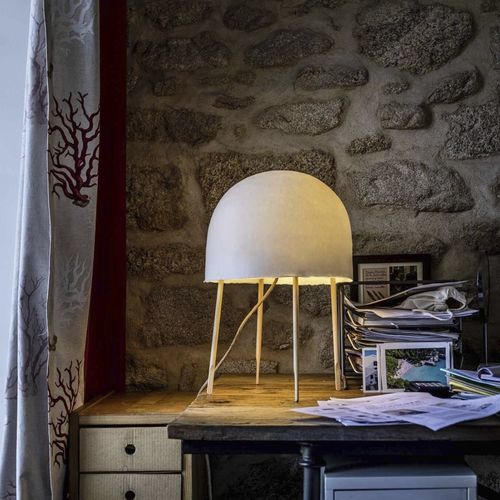 Tischlampe - KURAGE - FOSCARINI - Esche / Japanpapier / modern