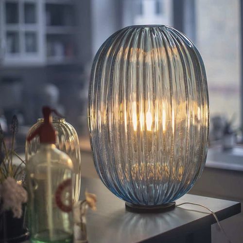 Tischlampe - PLASS  - FOSCARINI - Stahl / Glas / modern