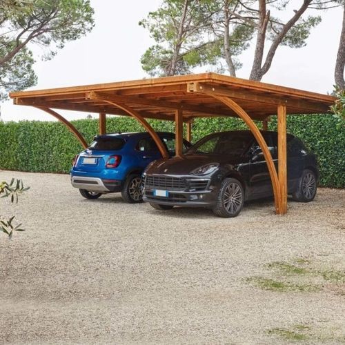 Carport für Gewerbegebrauch - COD - Unopiù - Holz / für zwei Personen