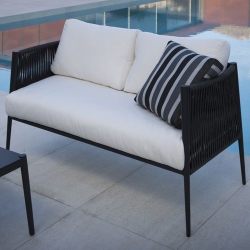 Modernes Sofa - LUCE - Unopiù - für Garten / Acrylgewebe / mit abziehbarem Bezug