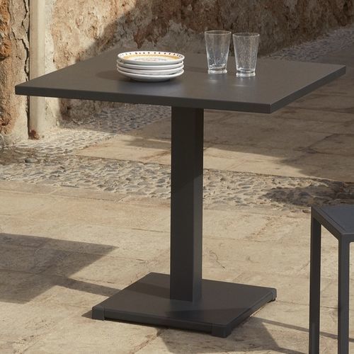 Moderner Tisch - LUCE - Unopiù - Aluminium / Kordel / Gestell aus Aluminium